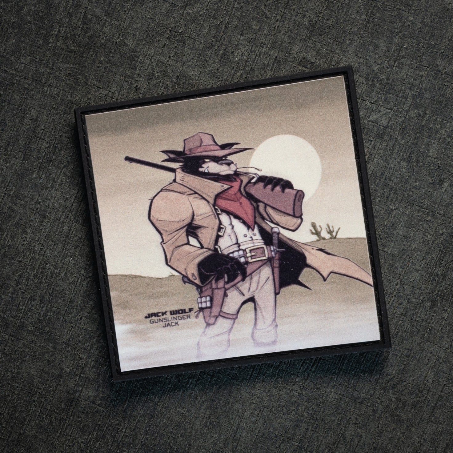 Velcro Patch - Gunslinger Jack Artwork 3x3