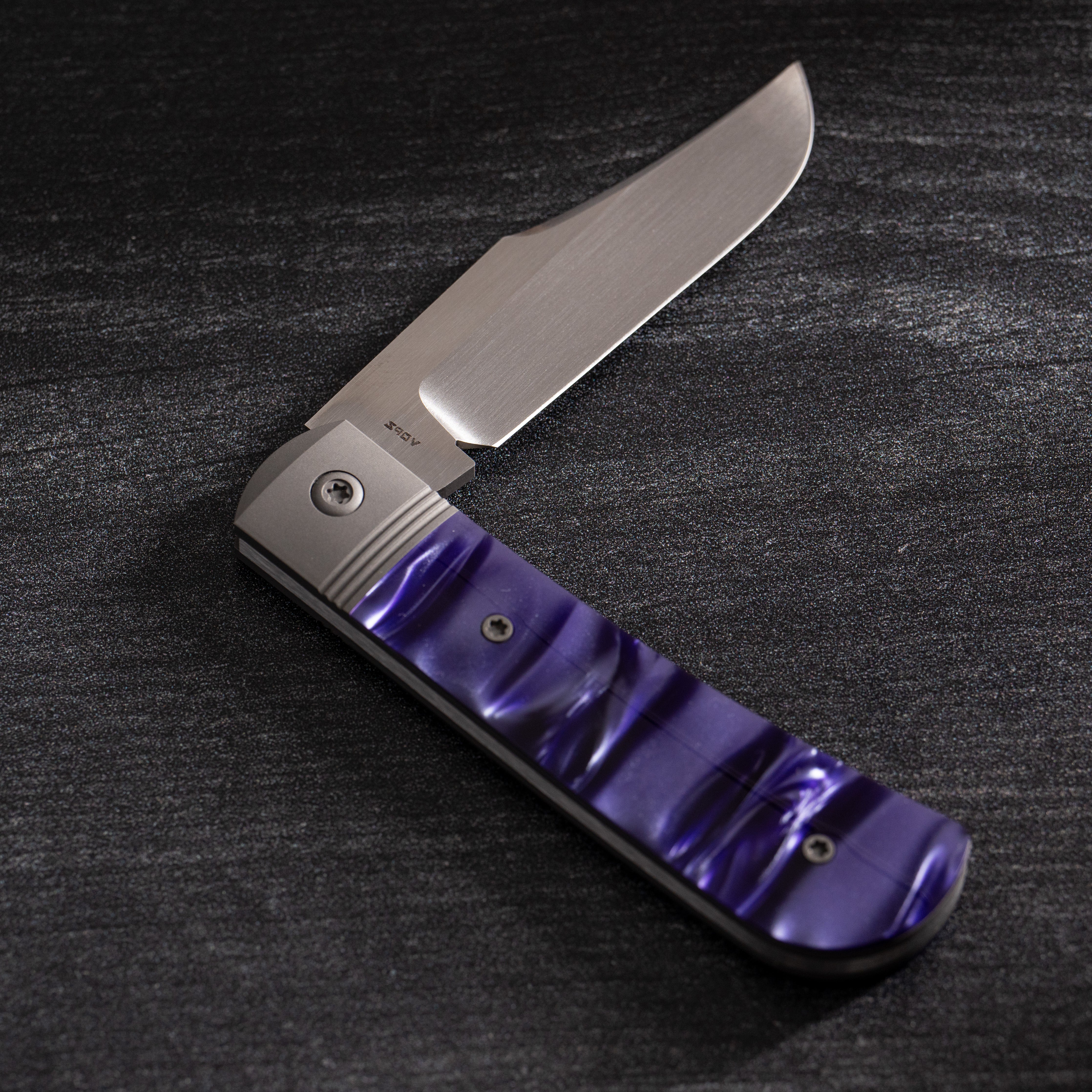 Benny's Clip - Kirinite Cosmic Purple Hand Satin