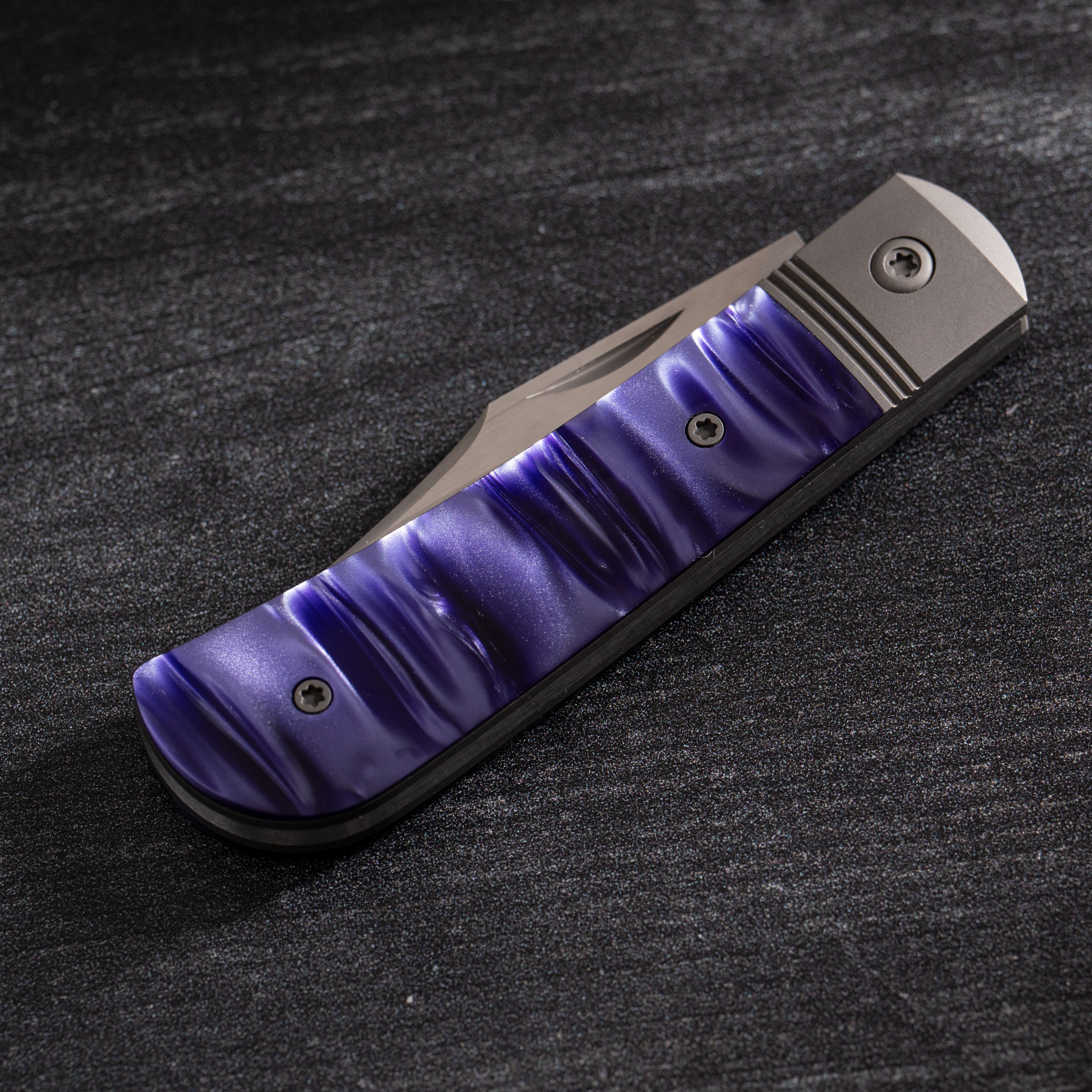 Benny's Clip - Kirinite Cosmic Purple Hand Satin