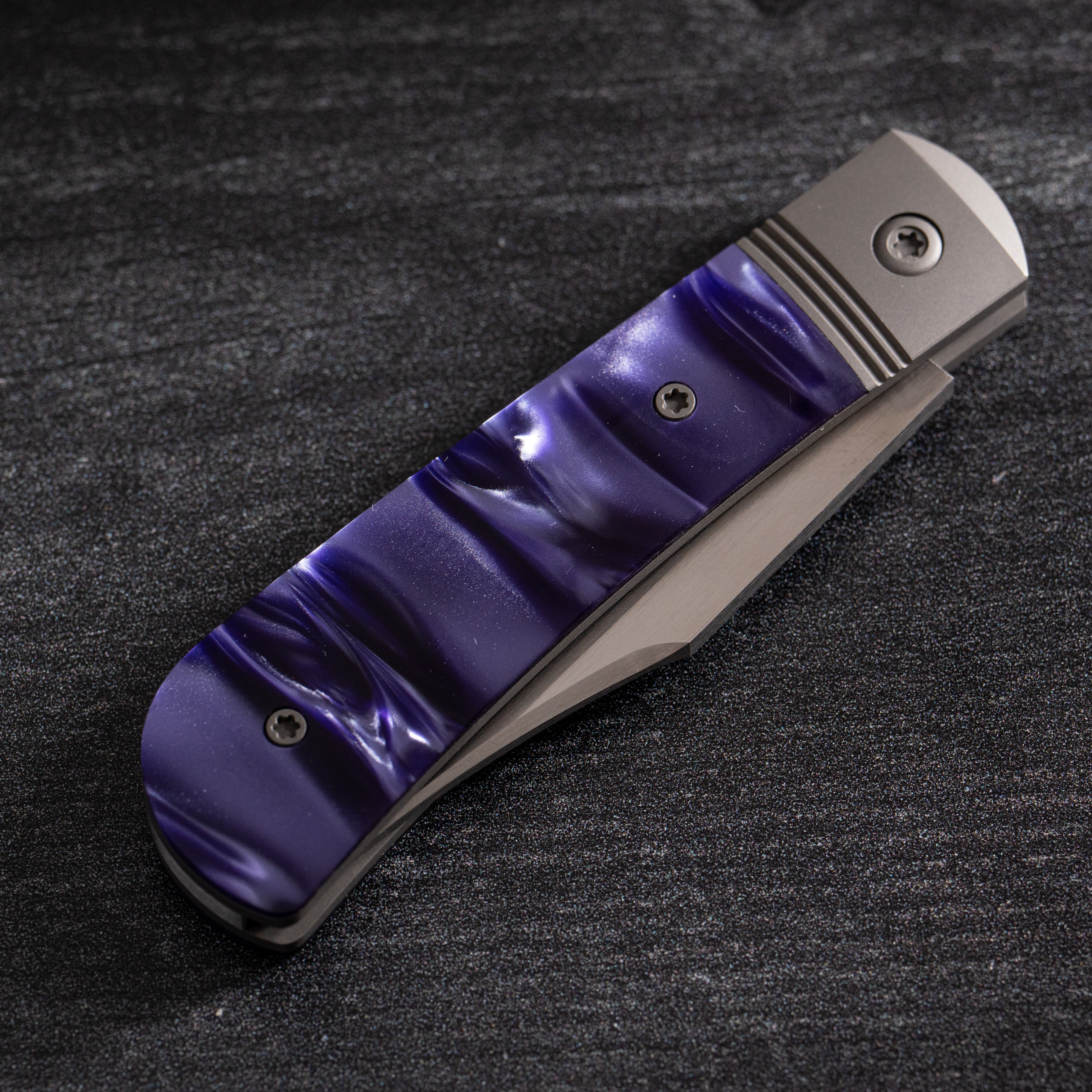 Benny's Clip - Kirinite Cosmic Purple Hand Satin