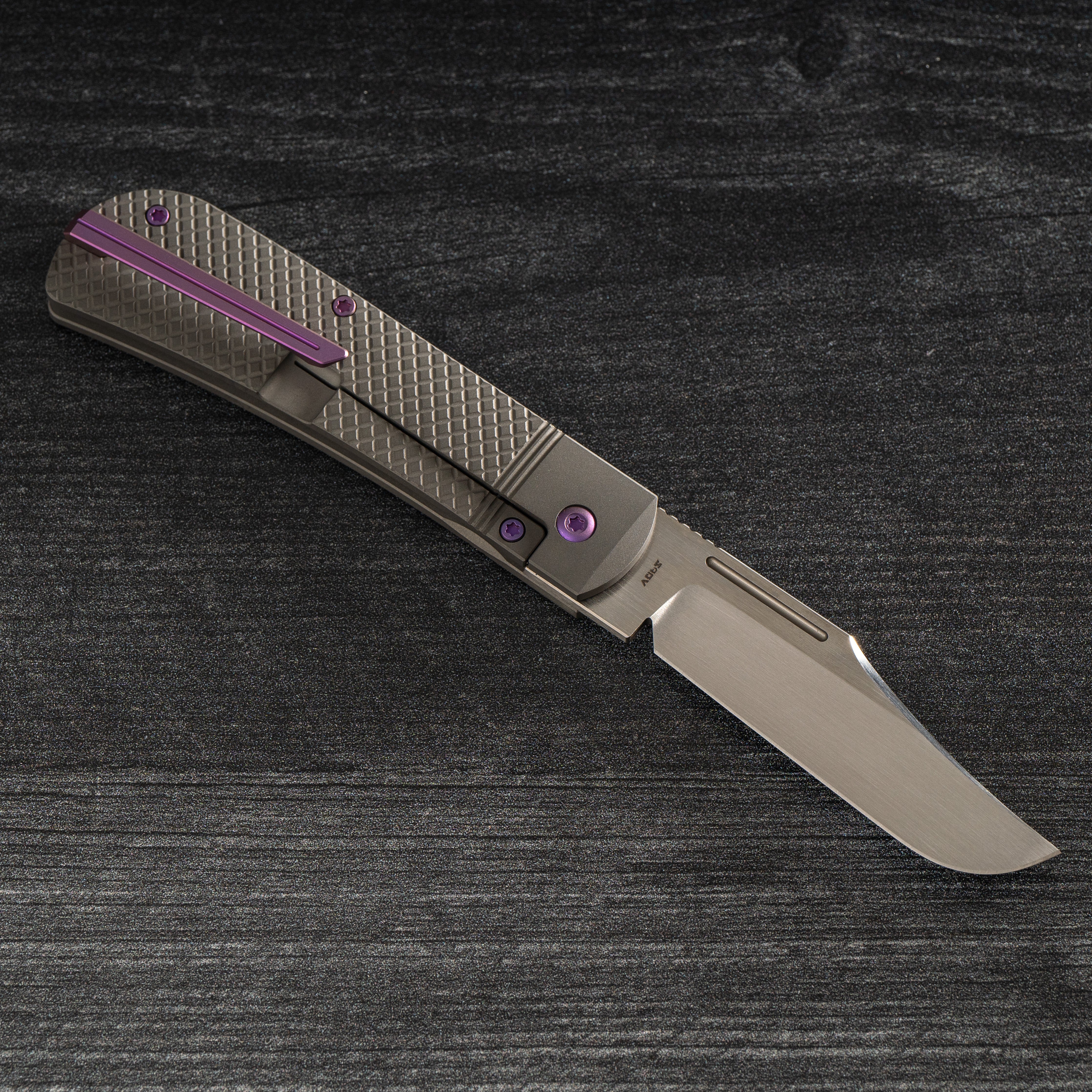 The Benny - Titanium Cross Hatch Hand Satin