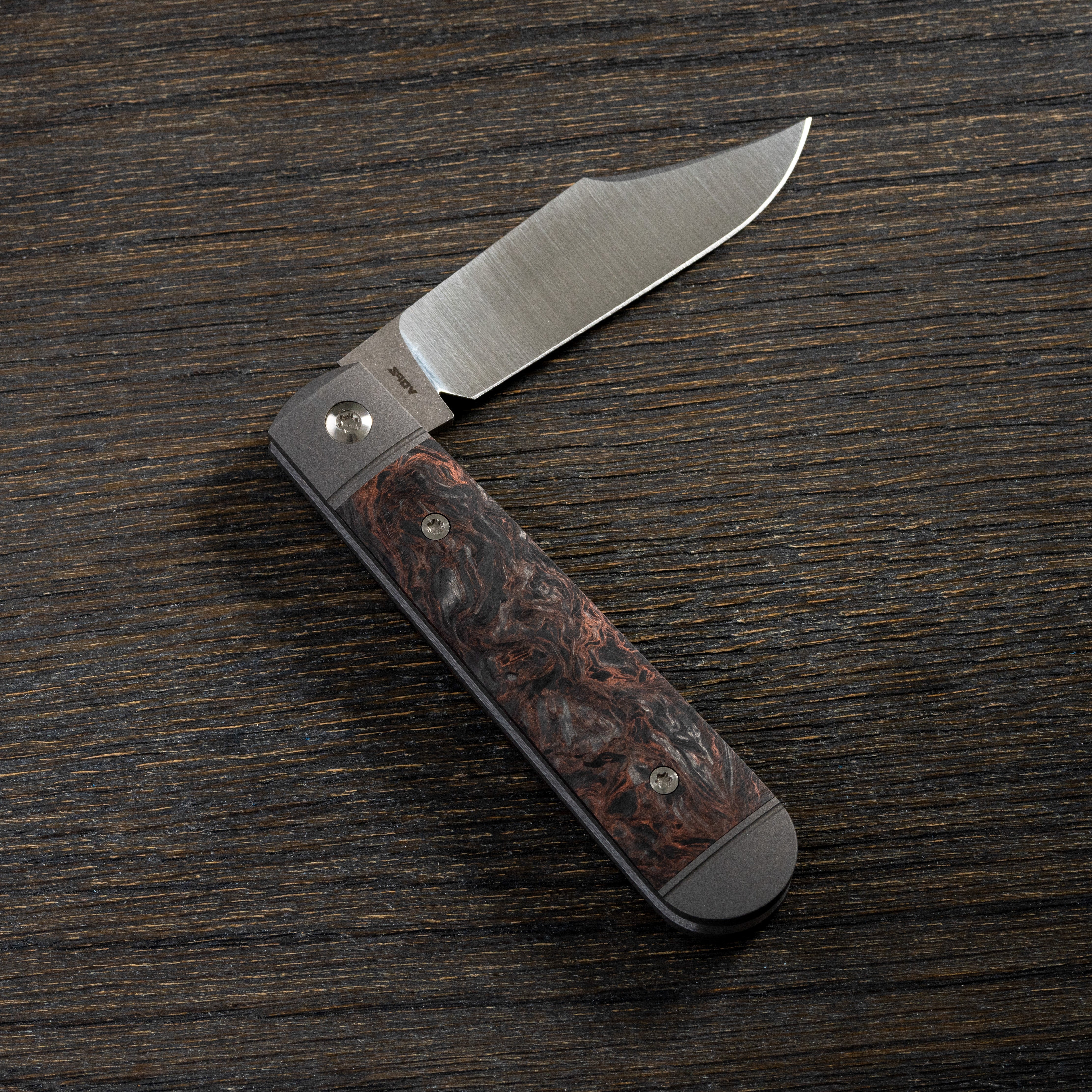 Jack Wolf Knives Big Bro Jack CamoCarbon Gecko - C. Risner Cutlery LLC